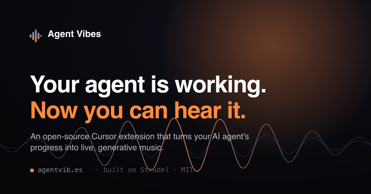 Agent Vibes, turn your Cursor AI agent's work into live, generative music